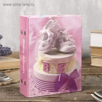 Фотоальбом на 100 фото 10X15см "baby shoes" для девочки