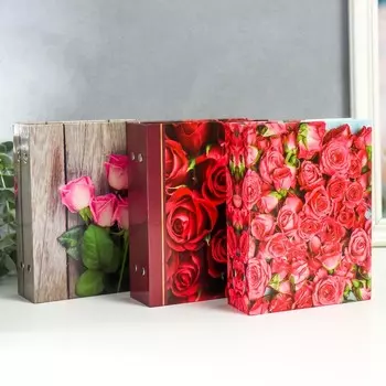 Фотоальбом на 100 фотографий "Розы-3" 10x15 см МИКС