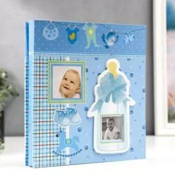 Фотоальбом на 120 фото 10х15 см "Детская бутылочка" в коробке МИКС 22,5х23,5х5 см