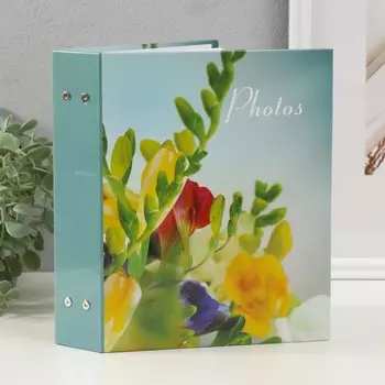 Фотоальбом на 200 фото 10х15 см "Цветочная коллекция-4"