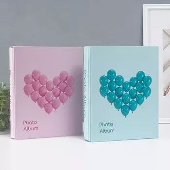 Фотоальбом на 200 фото 10х15 см "Сердце из воздушных шаров" в коробке МИКС 5,6х20,5х26,2 см 104996