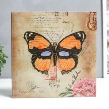 Фотоальбом на 200 фото 10х15 см "Бабочки" МИКС