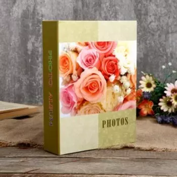 Фотоальбом на 200 фото 10х15 см "Букет невесты" МИКС 23х17,5х5,5 см