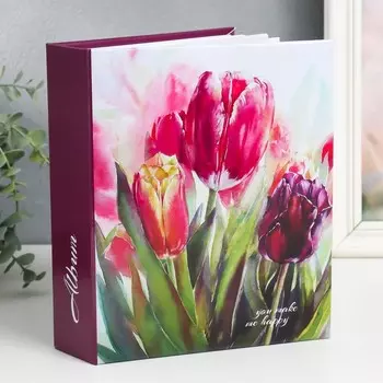 Фотоальбом на 200 фото 10х15 см, цветы