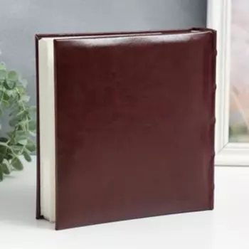 Фотоальбом на 200 фото 10х15 см кн. пер-т коричневый