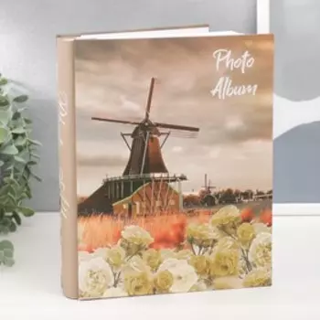 Фотоальбом на 200 фото 10х15 см "Мельница" в коробке МИКС 26,5х20,5х5,5 см