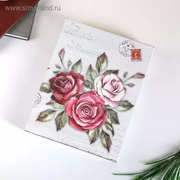 Фотоальбом на 200 фото 10х15 см "Пышные розы" серебр.обводка, в коробке МИКС 26х20,5х5,5 см 476416