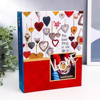 Фотоальбом на 200 фото "Сердечки"