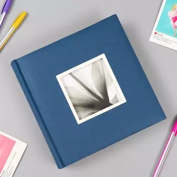 Фотоальбом на 200 фото "Синий" 10х15 см