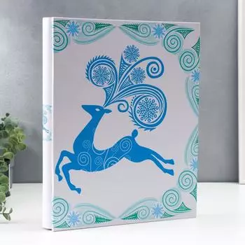 Фотоальбом на 400 фото 10х15 см "Серебряное копытце" кожзам 34,5х27,5х5 см