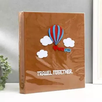 Фотоальбом на 600 фото 10х15 см "Воздушный шар в облаках" МИКС 36х34,5х3 см