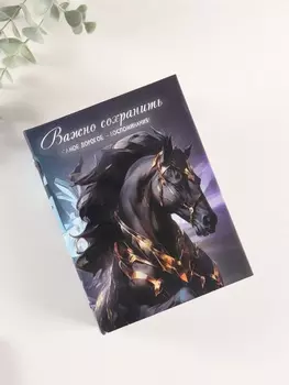 Фотоальбом на 96 фото 1015 см «Конь и кристаллы», матовый с ламинацией, 16.5125.5 см