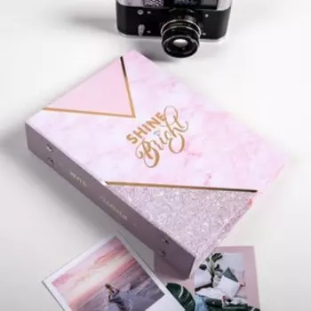 Фотоальбом Shine Bright 200 фото, 25,5х18х5 см