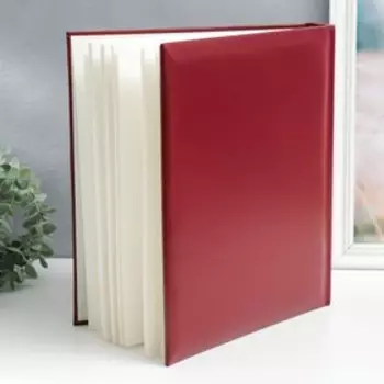 Фотоальбом традиционный на 30 листов 29х32см красный
