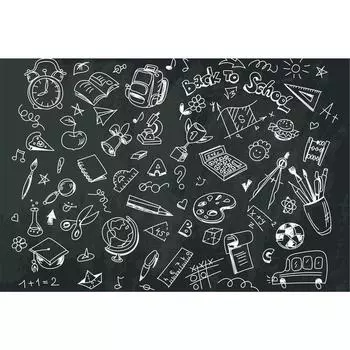 Фотобаннер, 250 200 см, с фотопечатью, люверсы шаг 1 м, «Back to school», Greengo