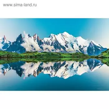 Фотобаннер, 250 200 см, с фотопечатью, люверсы шаг 1 м, «Отражение гор», Greengo