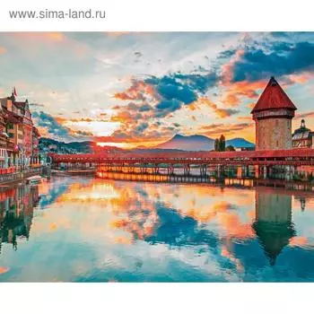 Фотобаннер, 250 200 см, с фотопечатью, люверсы шаг 1 м, «Европейский рассвет», Greengo