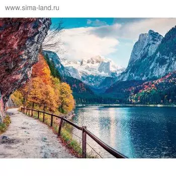 Фотобаннер, 250 200 см, с фотопечатью, люверсы шаг 1 м, «Горная дорожка», Greengo