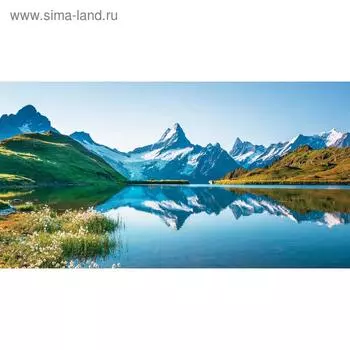 Фотобаннер, 300 160 см, с фотопечатью, люверсы шаг 1 м, «Горная местность», Greengo