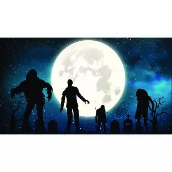 Фотобаннер, 300 200 см, с фотопечатью, люверсы шаг 1 м, «Зомби», Greengo