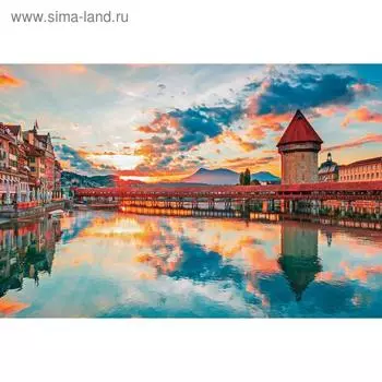 Фотобаннер, 300 200 см, с фотопечатью, люверсы шаг 1 м, «Европейский рассвет», Greengo