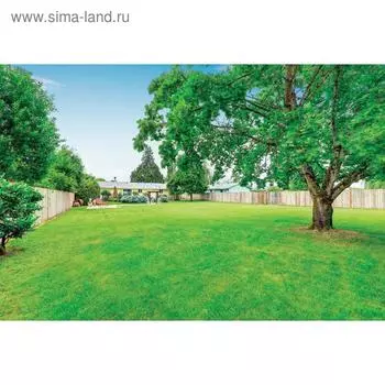 Фотобаннер, 300 200 см, с фотопечатью, люверсы шаг 1 м, «Зелёная поляна», Greengo