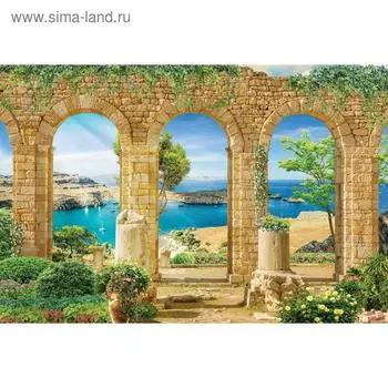 Фотобаннер, 300 200 см, с фотопечатью, люверсы шаг 1 м, «Колонна», Greengo