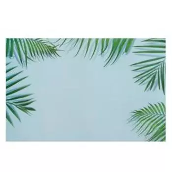 Фотофон двусторонний бумага 300 гр "Папоротник и ромашки" 57х87 см