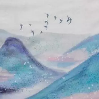 Фотофон полиэстер "Горы" 70х100 см