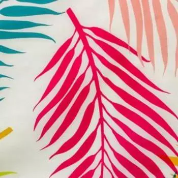 Фотофон полиэстер "Разноцветные пальмовые листья" 70х100 см