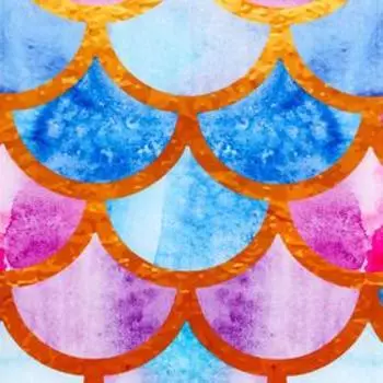 Фотофон винил "Чешуя русалки" 150х210 см