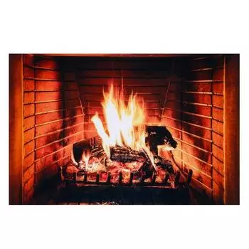 Фотофон винил "Камин" 100х150 см
