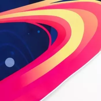 Фотофон винил "Космическая ракета" 120х80 см