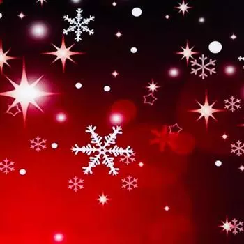 Фотофон винил «Красная ель. Снежинки», 100150 см