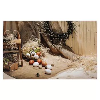 Фотофон винил "Пасхальная композиция" 80х125 см