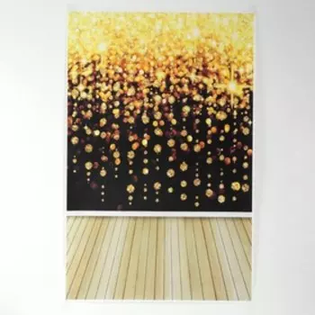 Фотофон винил "Золотые дождинки" 80х125 см