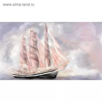 Фотообои "Алые паруса. Парусник" 2-А-218 (1 полотно), 270x150 см