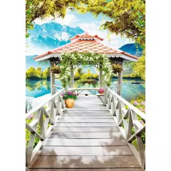 Фотообои Беседка (4 листа) 140*200 см