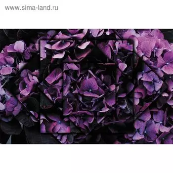 Фотообои "Фиалковая геометрия" M 716 (3 полотна), 300х200 см