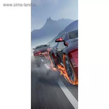Фотообои "Гонки на дорогах" С-020 (1 полотно), 95x220 см