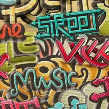 Фотообои Граффити 2,7*2,7 (из 3 листов)