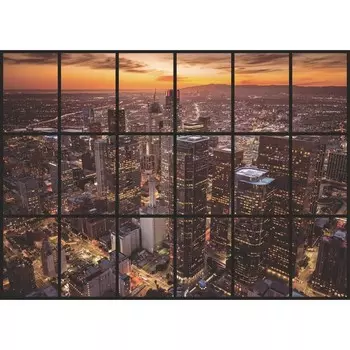 Фотообои К-198 "Вид на Лос-Анджелес", 280*200 см