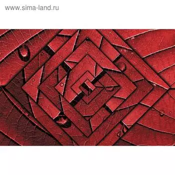 Фотообои "Красные ромбы" M 614 (2 полотна), 200х135 см