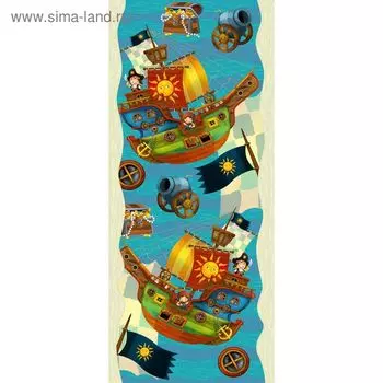 Фотообои "Морской бой" С-012 (1 полотно), 95x220 см