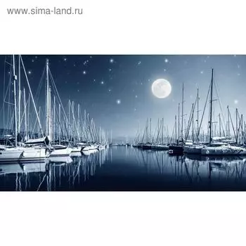 Фотообои "Ночь на причале" 2-А-268 (1 полотно), 270x150 см