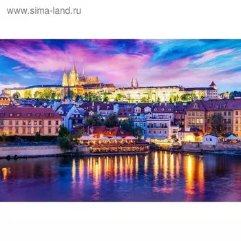 Фотообои "Огни Праги" M 464 (4 полотна), 400х270 см