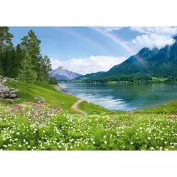 Фотообои Радужное озеро ЛЮКС 2,91х2,04 м (из 9 листов)