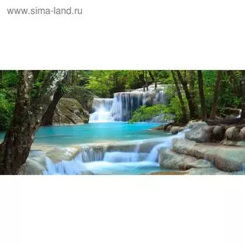 Фотообои "Речка в лесу" 5-А-502 (1 полотно), 350x150 см