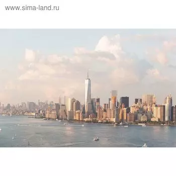 Фотообои "Утренний город" M 624 (2 полотна), 200х135 см