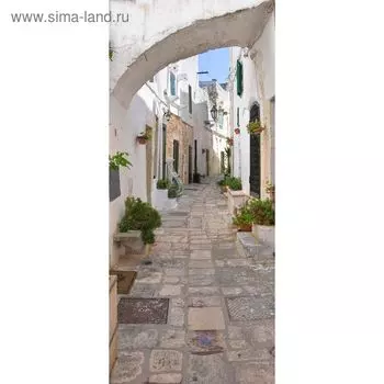 Фотообои "Узкая улочка" С-063 (1 полотно), 95x220 см